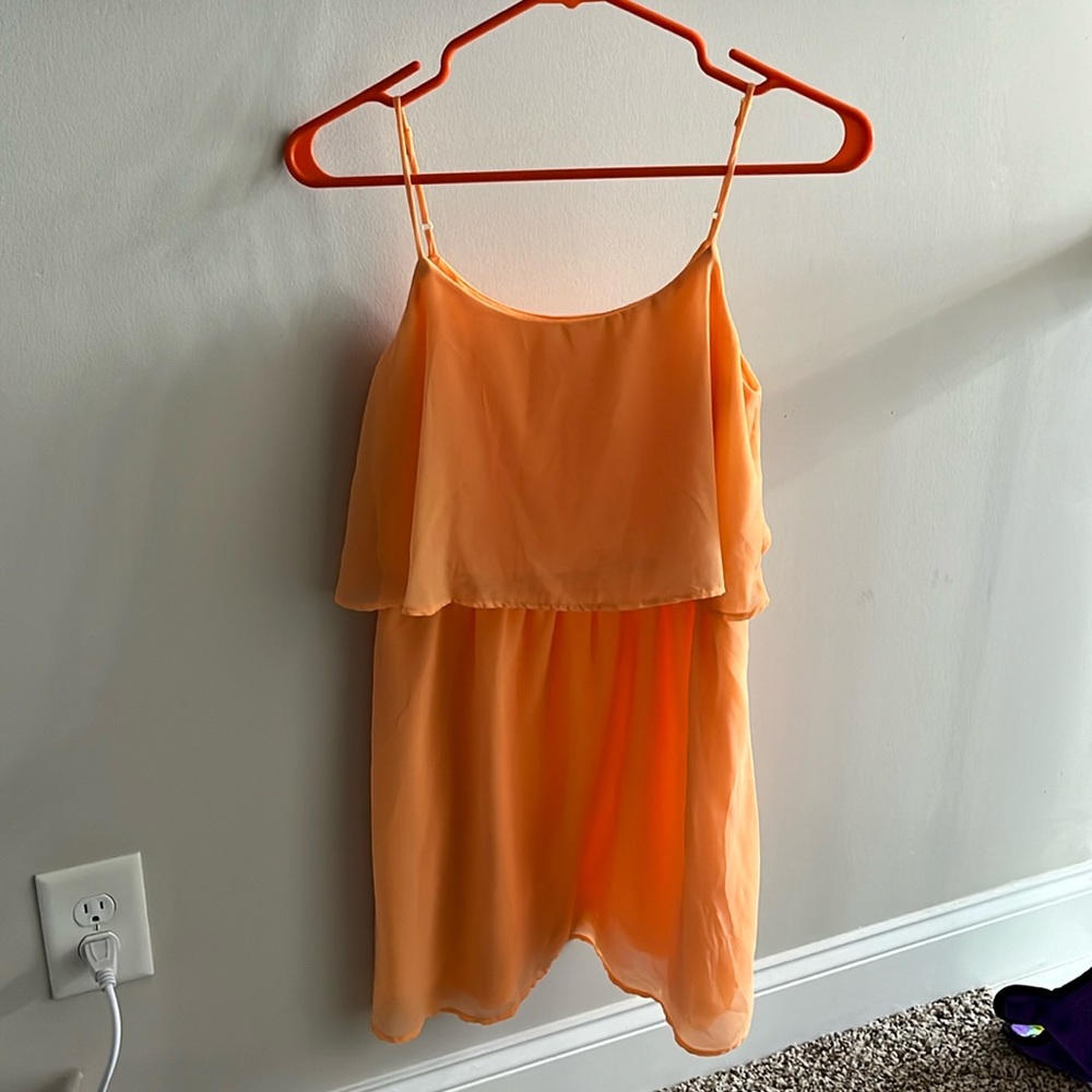 Orange Sheer Sundress